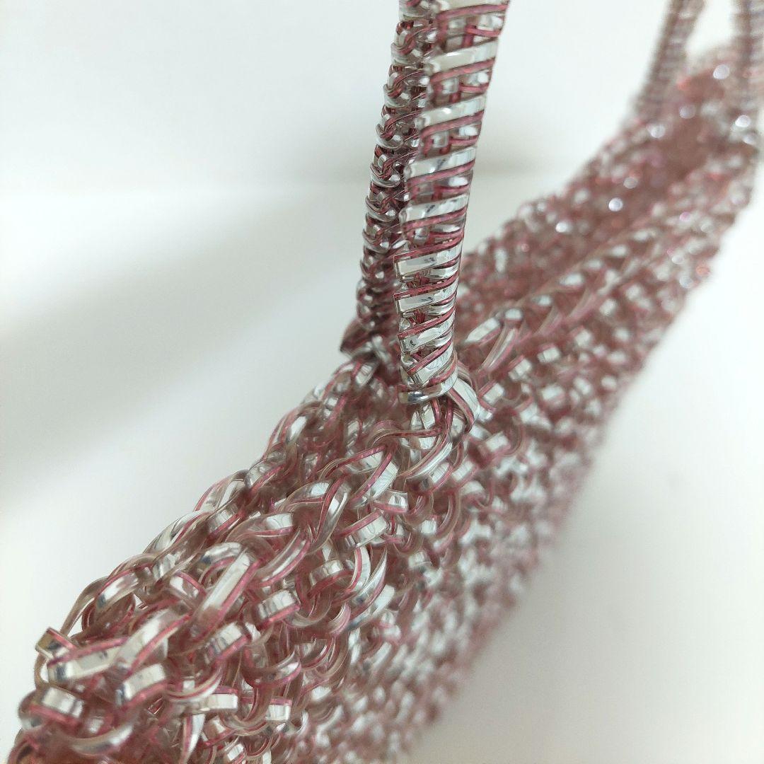 アンテプリマ スタンダード スクエア ミディアム シルバーピンク バッグ