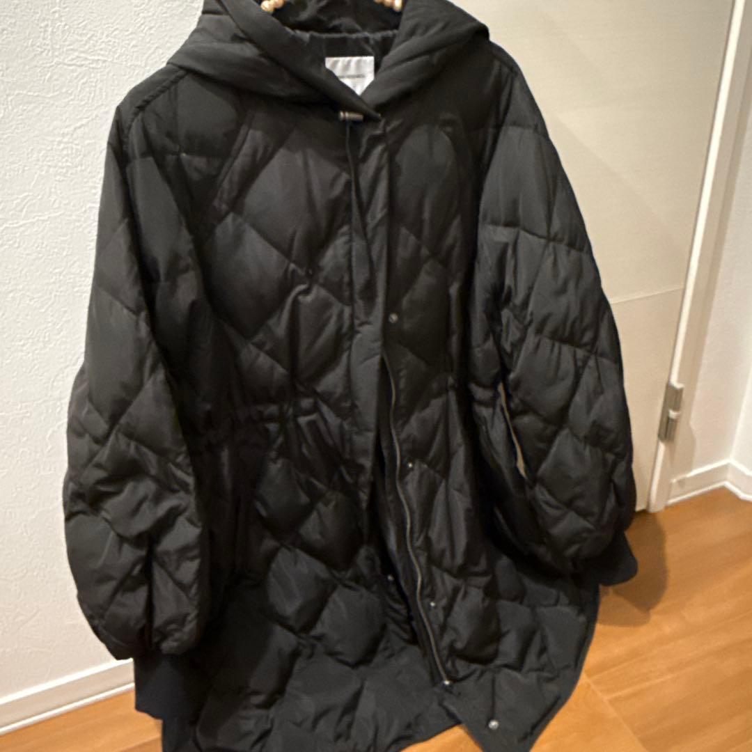 URBAN RESEARCH キルティングドロストダウン　ブラック