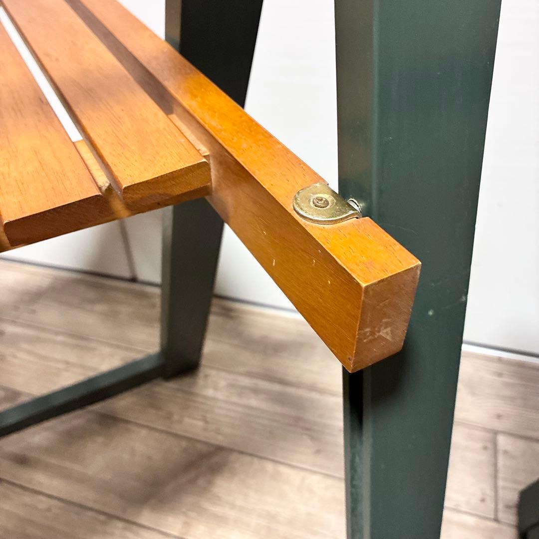 【古道具】 折りたたみチェア フォールディングチェア 2脚セット