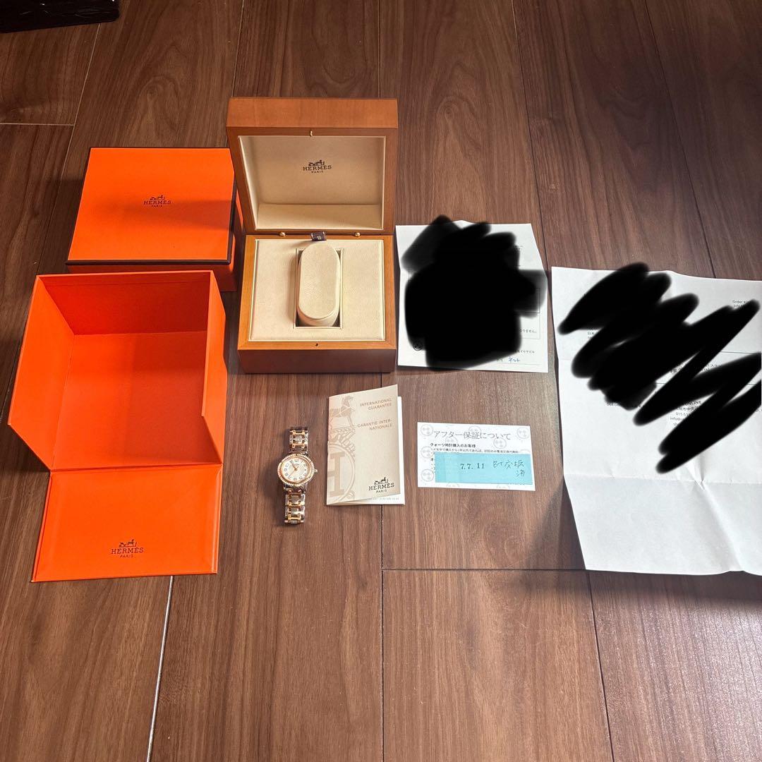 HERMESクリッパーナクレCP1.322.212/4967ステンレス ゴールド