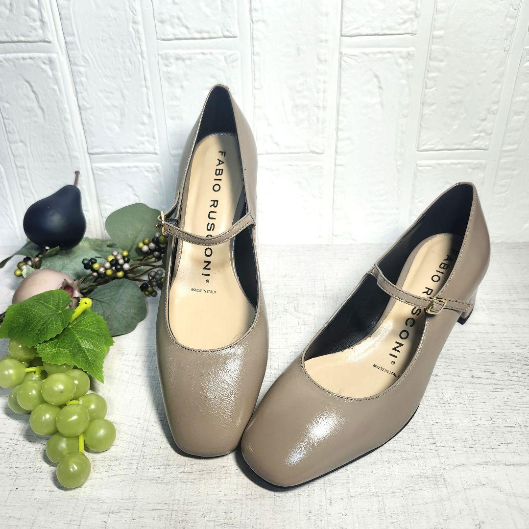 新品タグ付きFABIO RUSCONI ストラップ付パンプス☆トーブ 37