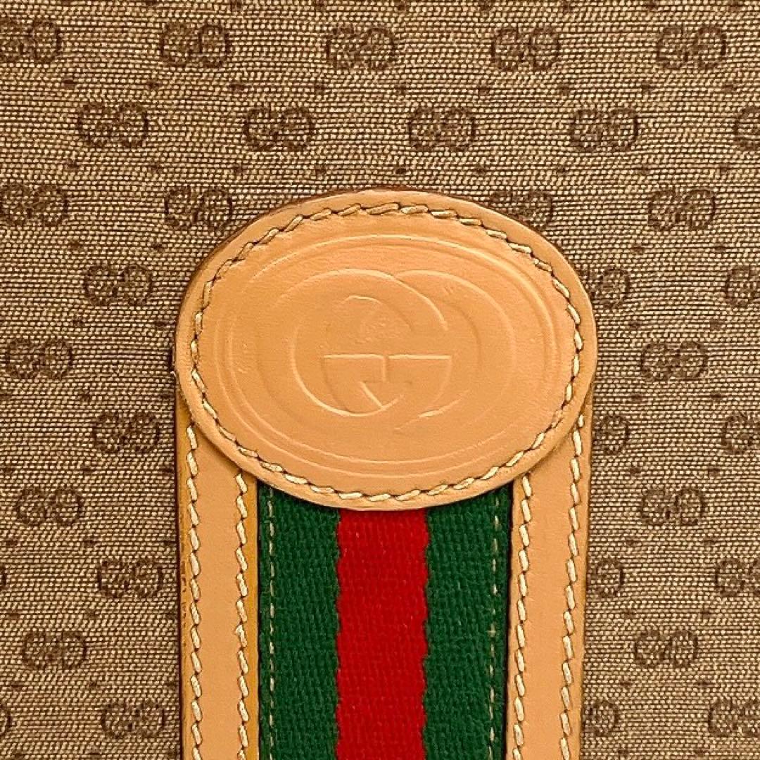 【GUCCI】アタッシュケース　シェリーライン　マイクロGG PVC ベージュ