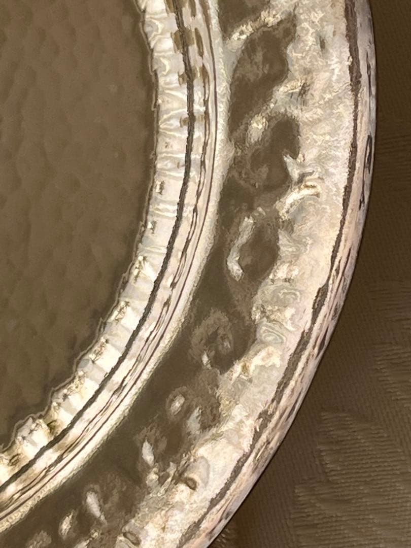 尚美堂　純銀製菓子皿6枚セット　銀製楊枝5本セット