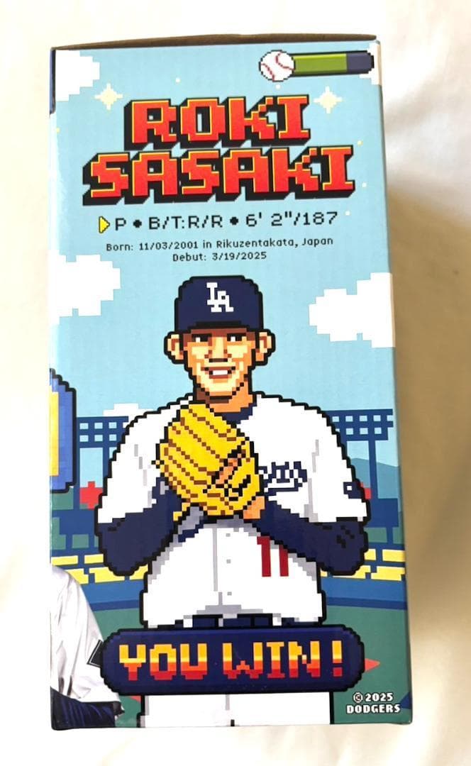 8/4来場者限定 ロサンゼルスドジャース 佐々木朗希ボブルヘッド