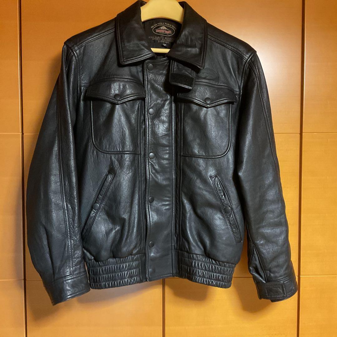 ウラン　クシタニ　レザージャケット　ライダース　牛革　黒　匿名配送