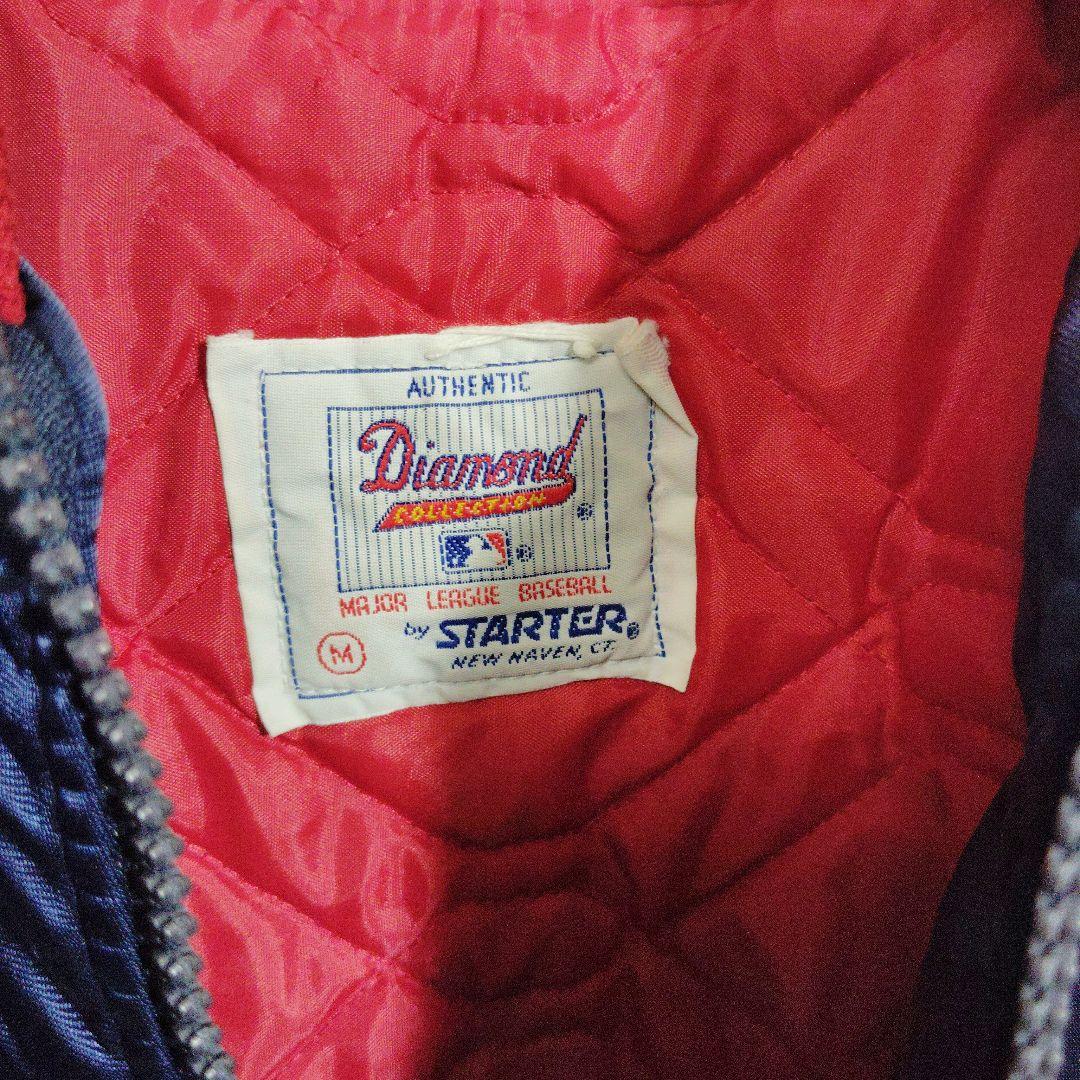 スターター　90s　USA製　スカジャン　スタジャン　エンゼルス　ネイビー　刺繍