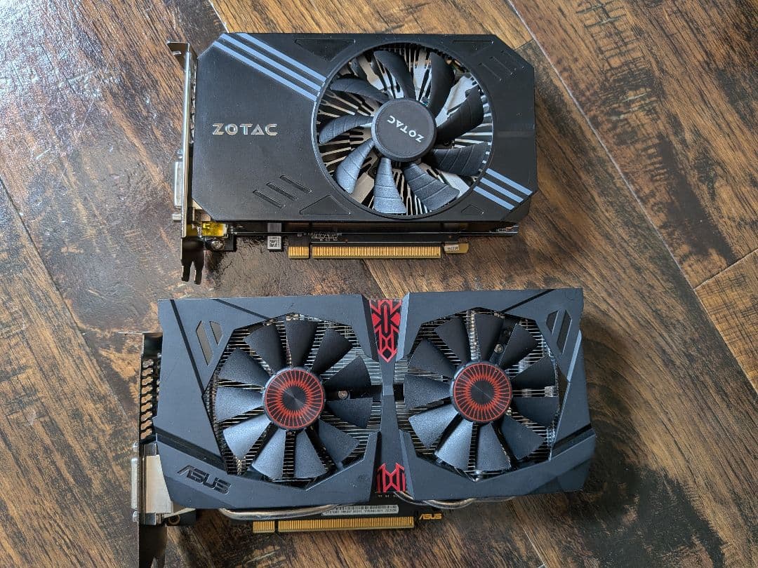 ASUS GTX1060 6gb＋ZOTAC GTX1060 6gb セット
