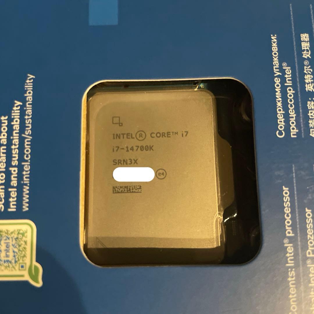 【保証書可能】intel core i7 14700K