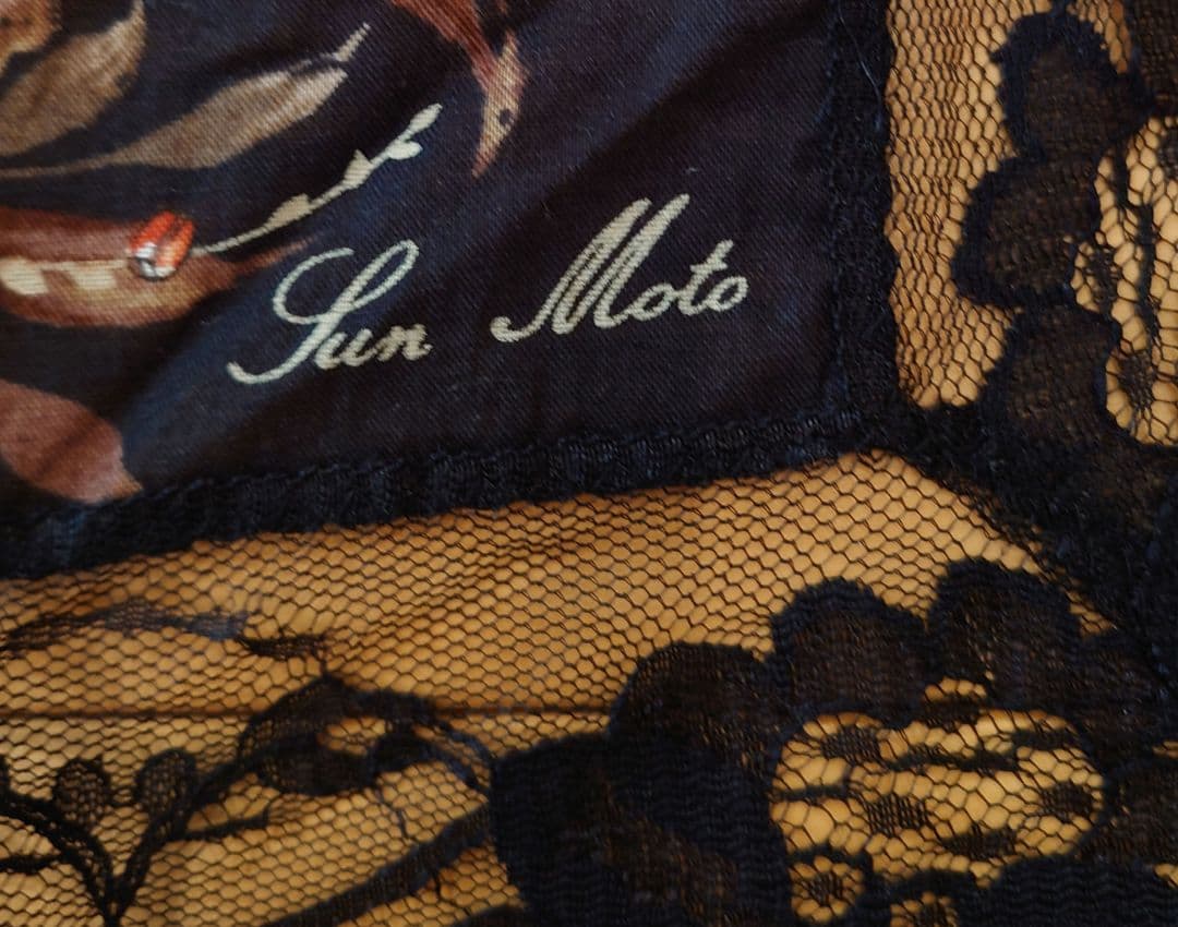 うみ☆ハンカチ　大判　レース　Jun Moto＆ネックレス