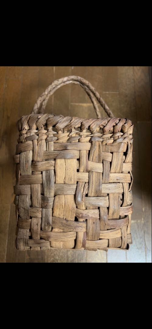 国産 筒井幸彦さんの山葡萄かごバッグ本物保証(くらし舎で購入)