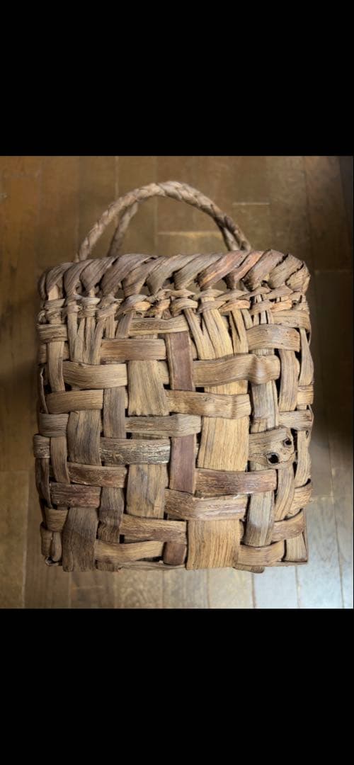 国産 筒井幸彦さんの山葡萄かごバッグ本物保証(くらし舎で購入)