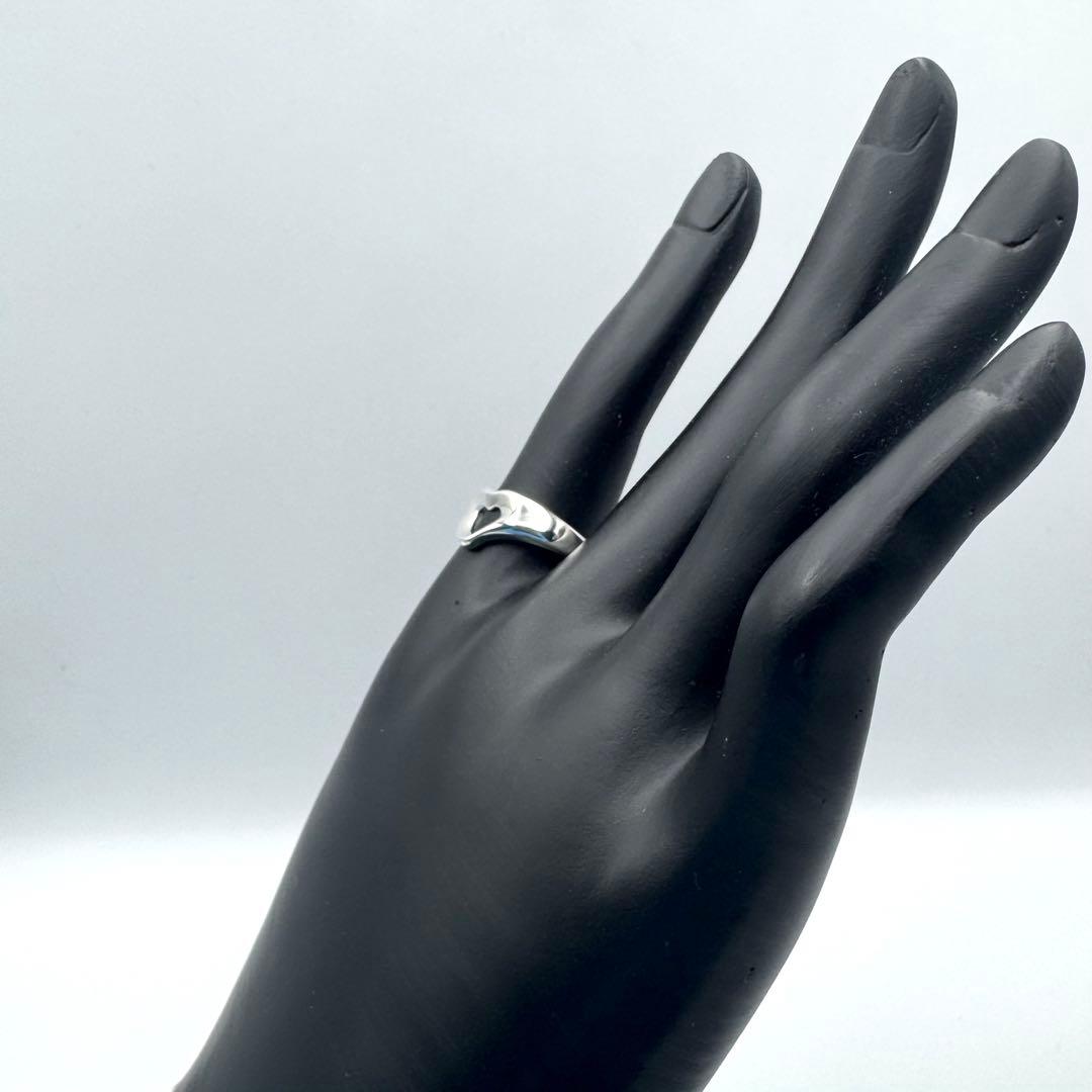 【TIFFANY&Co】鏡面仕上げ　エルサペレッティ　オープンハート リング