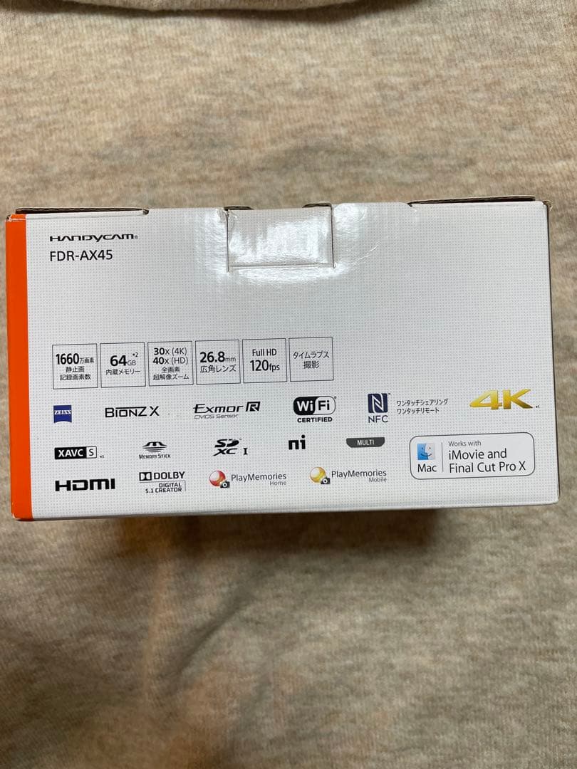 SONY FDR-AX45 Handycam 4K ビデオカメラ