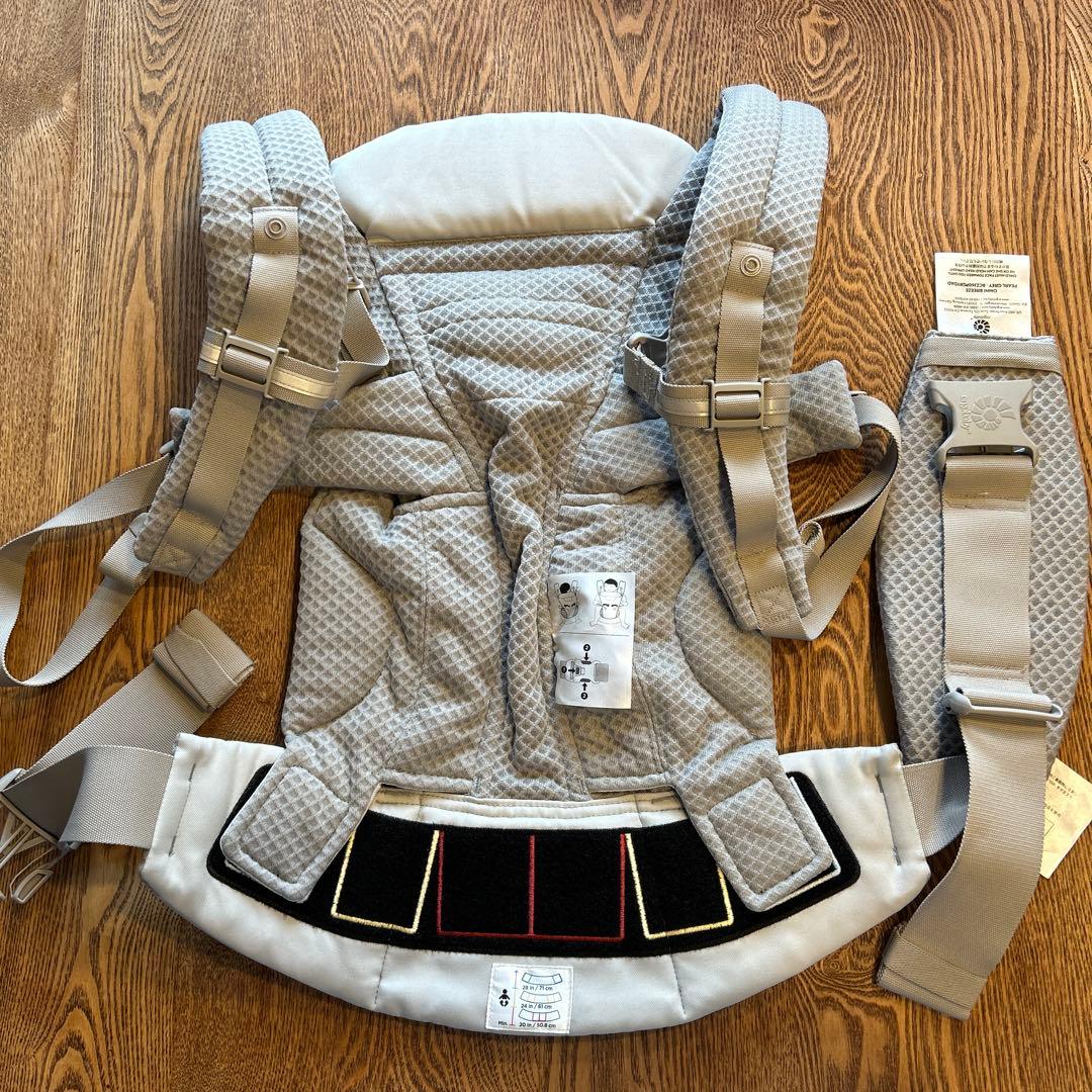 ほぼ未使用★エルゴベビー 抱っこひも グレー メッシュ