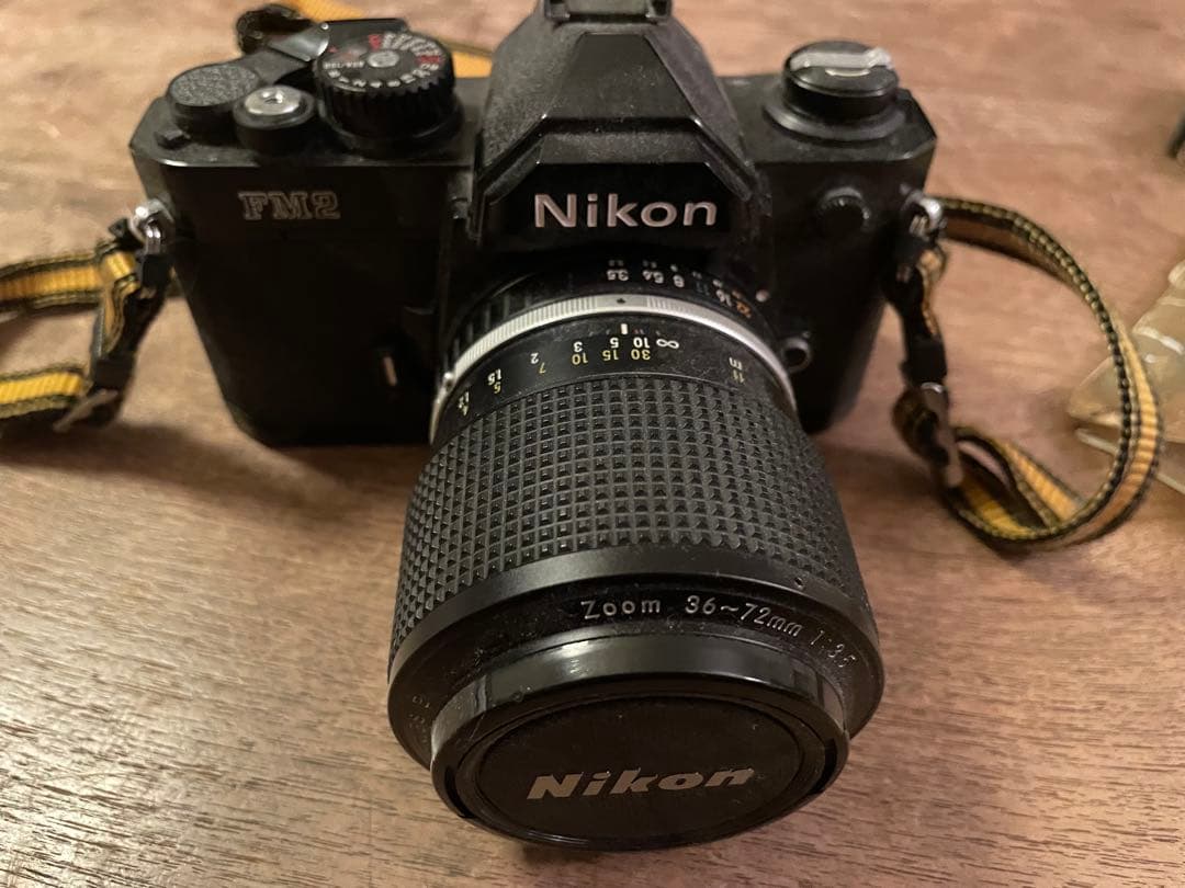 動作未確認　Nikon FM2 一眼レフカメラ レンズ付き　説明書あり