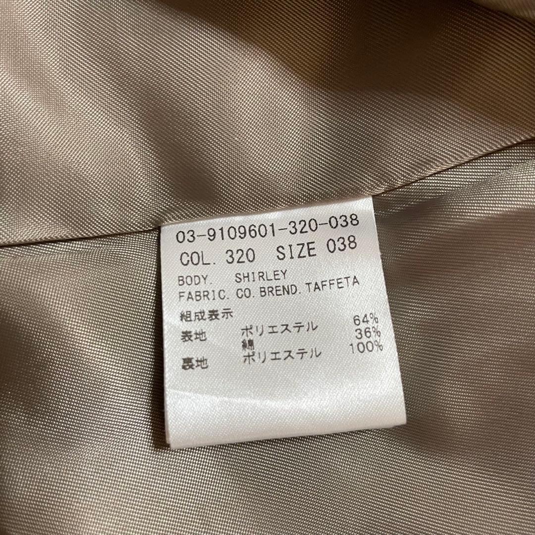 美品 theory luxe モッズコート キルティングライナー フード 38