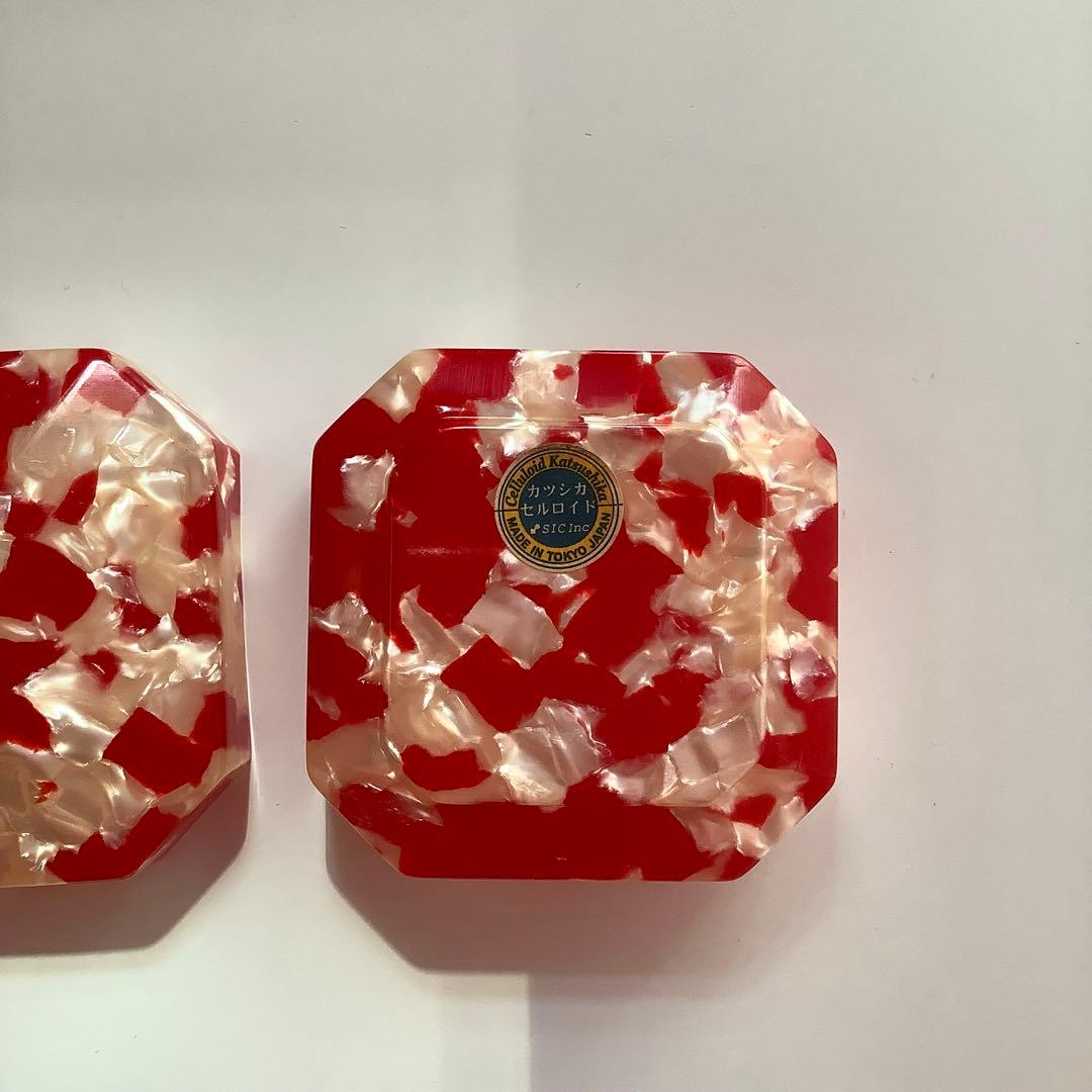 セルロイド　裁縫箱　ケース　小物入れ　カツシカセルロイド　昭和レトロ