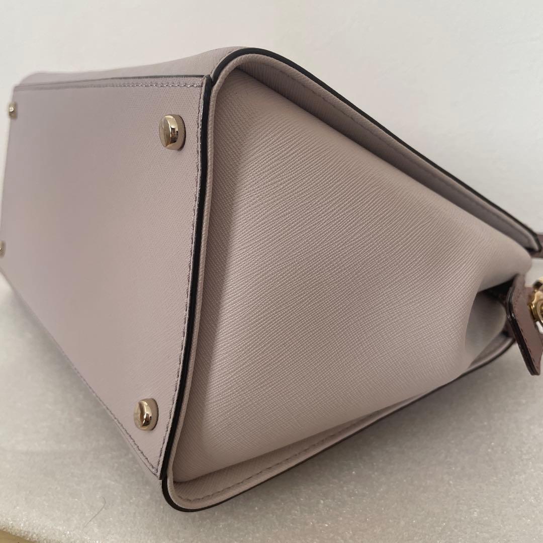 kate spade ハンドバッグ &ショルダー　ブラウン/ベージュ　牛革製