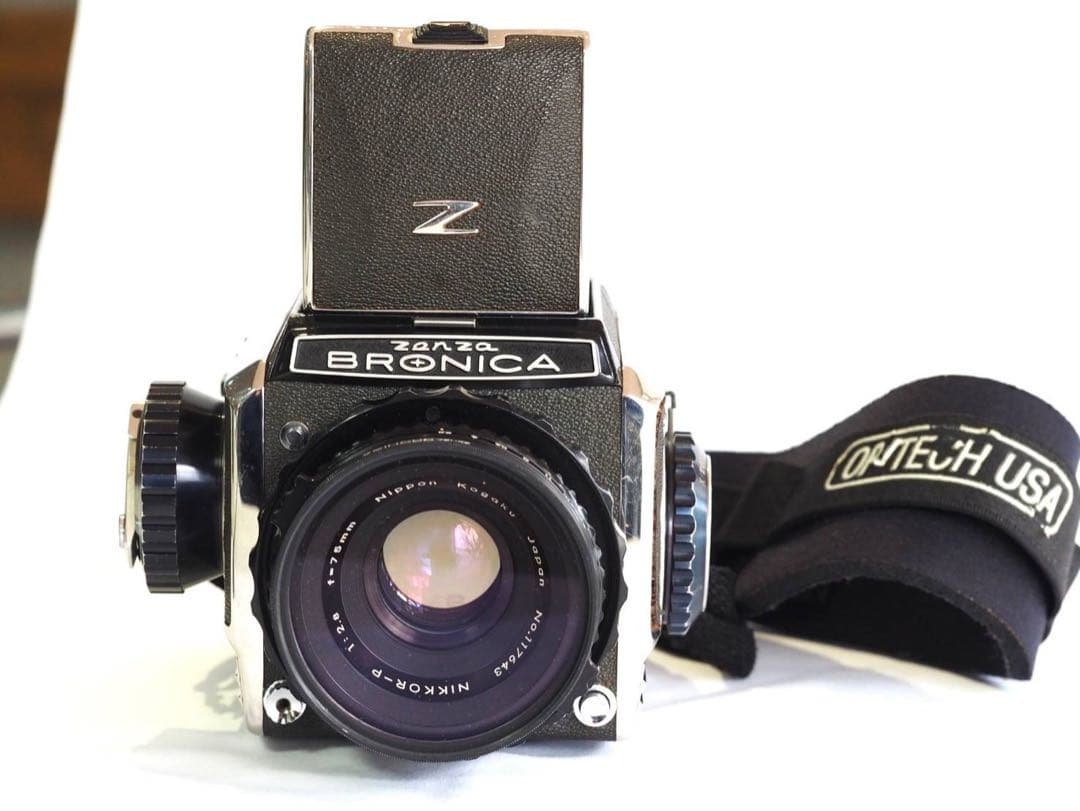 【作動確認済み】ゼンザブロニカS2　Nikkor-P75mm f/2.8