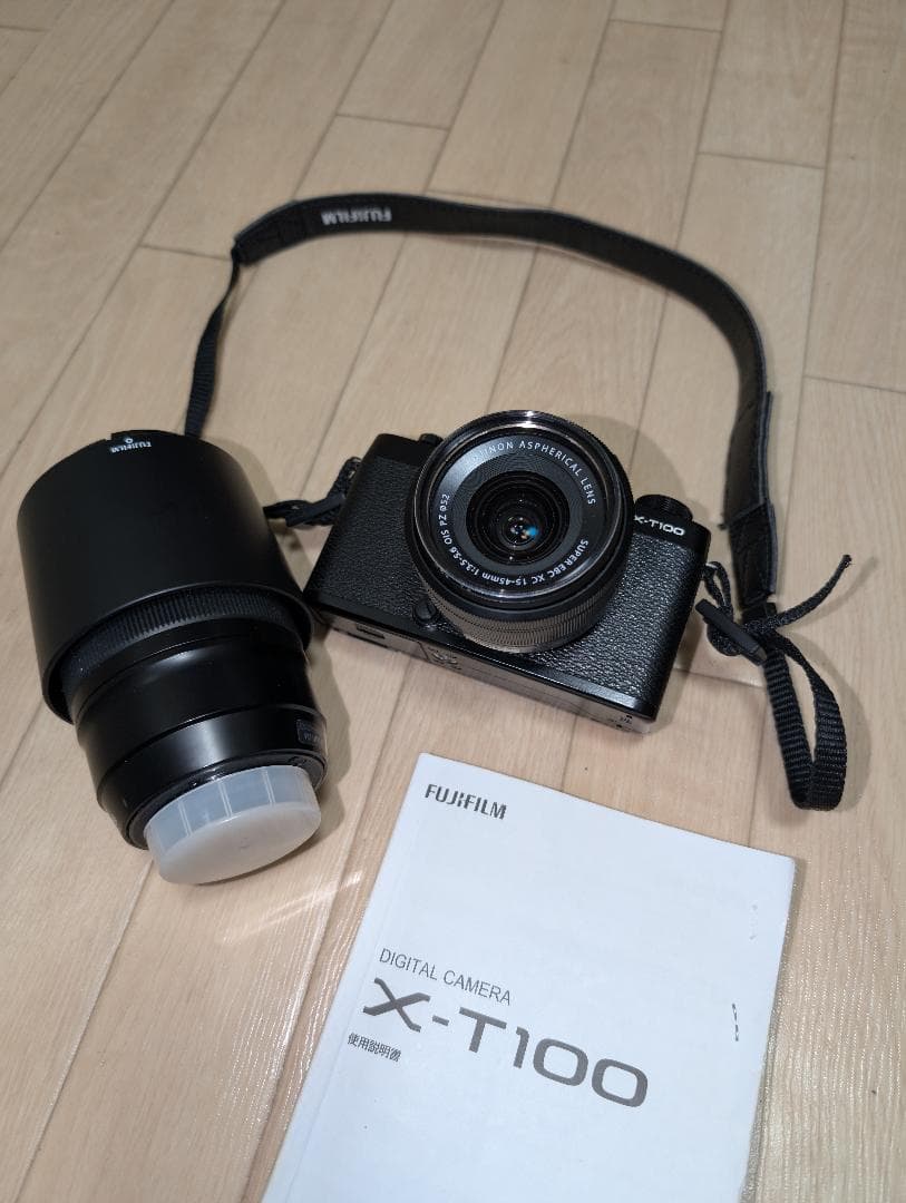 Fujifilm X-T100一眼カメラ フジノン レンズ2本付き