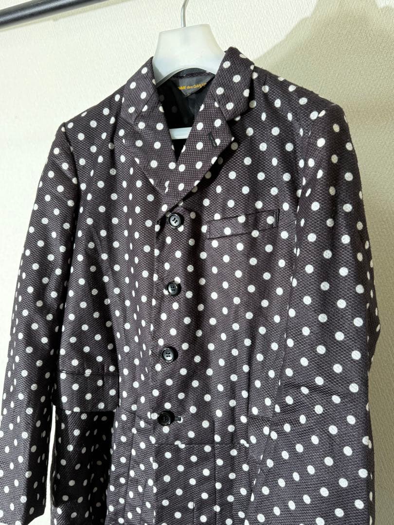 コムデギャルソン ドット柄 変形コート