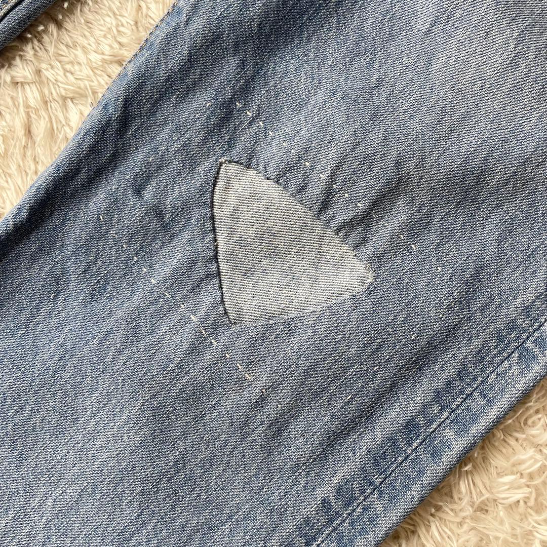 45R 美品 45R おこめデニムの5 28 ブルー