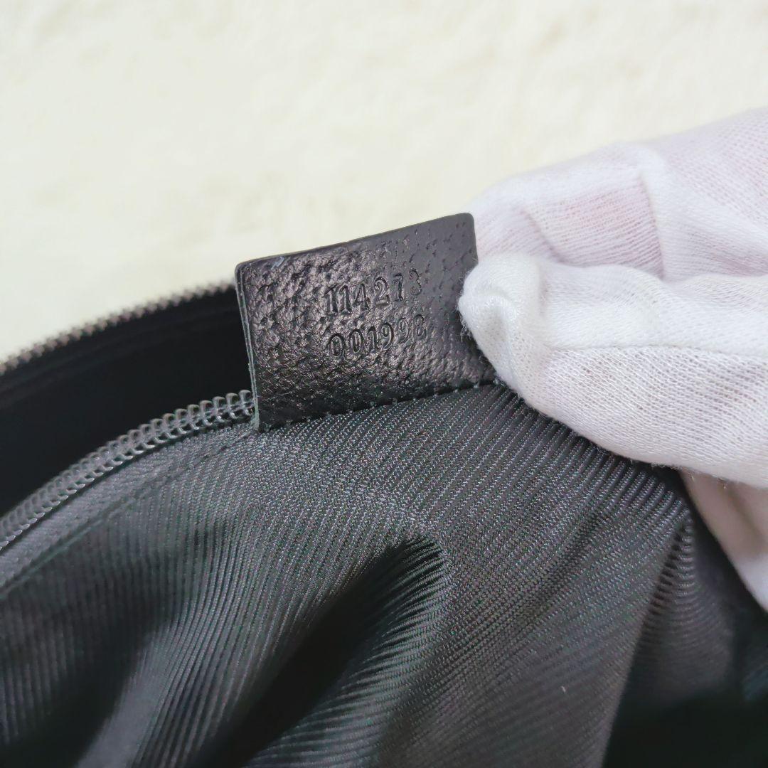 【✨美品✨】グッチ ショルダーバッグ GGキャンバス ブラック