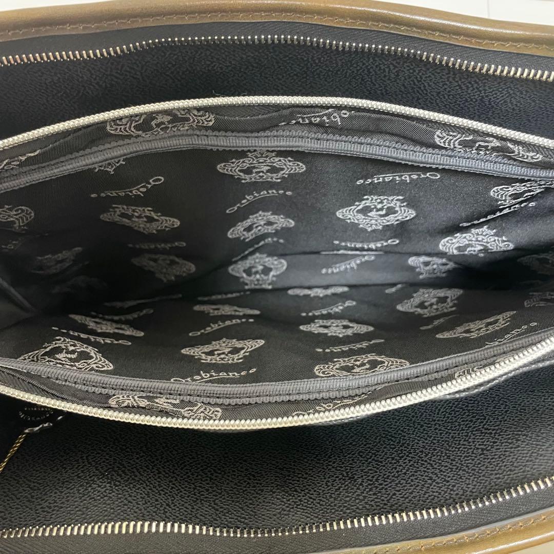 定価52,800円｜オロビアンコ【A4収納】ビジネスバッグ 本革コンビ グレー