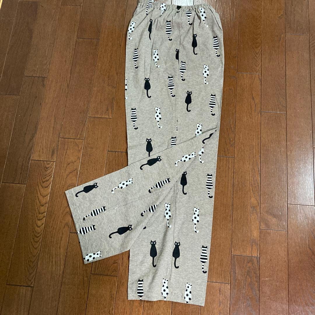 新品未使用タグ付　マタノアツコ　猫柄 パジャマセット　コットン100 ワコール