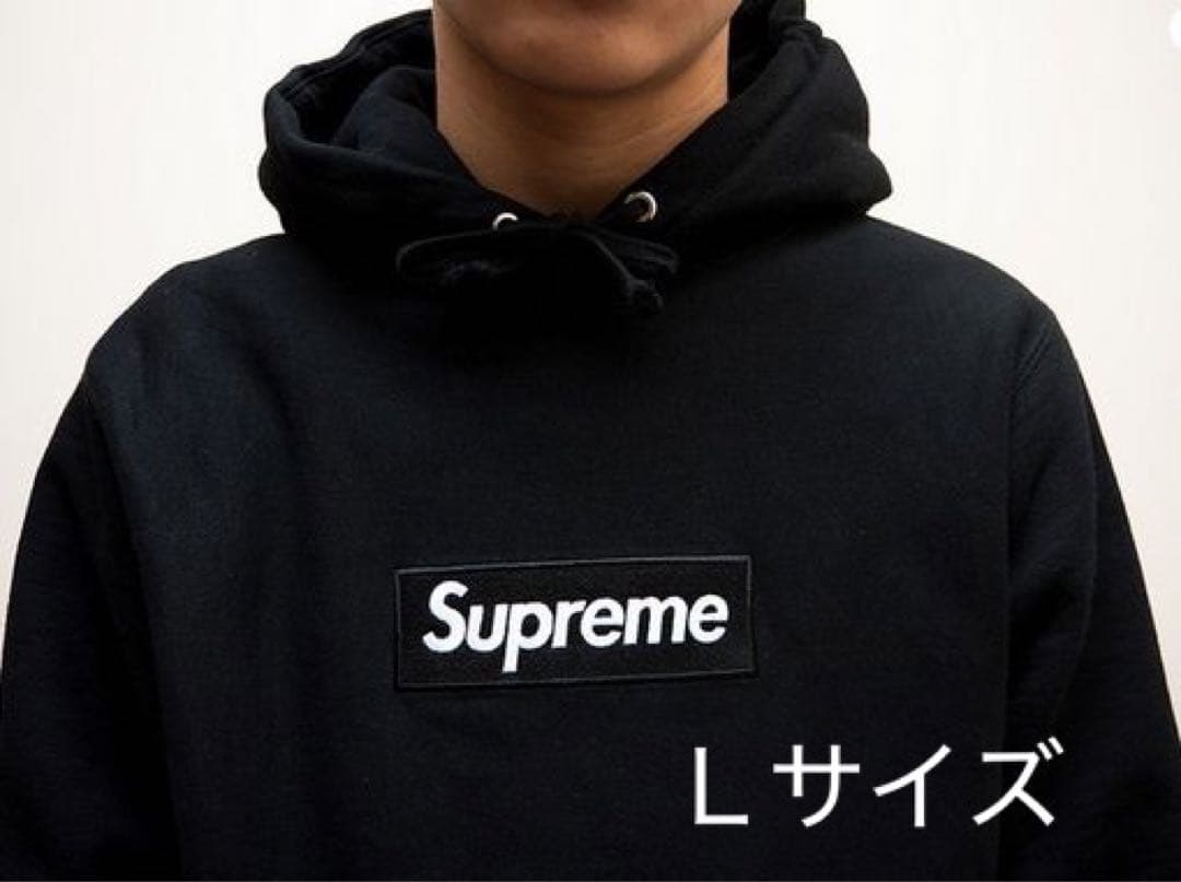 Supreme Box Logo Hooded Sweatshirt 黒24FW