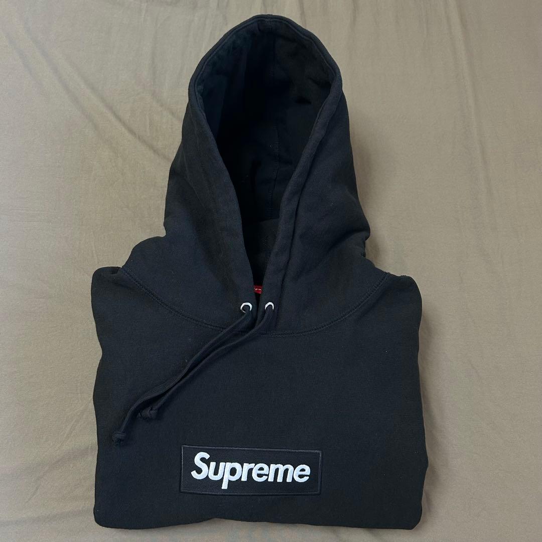 Supreme Box Logo Hooded Sweatshirt 黒24FW