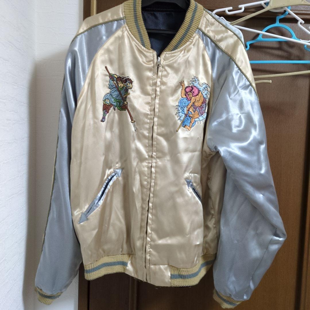 G1950×fragment ブラックリバーシブル スカジャン 刺繍デザイン　M