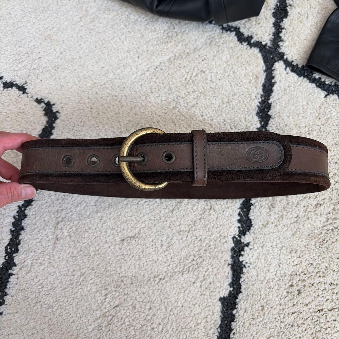 GUCCI レザー ワンピース 38