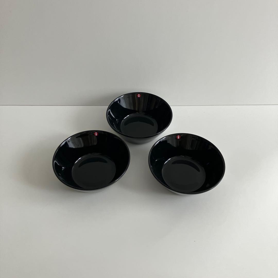 イッタラ　ブラック　15cmボウル３枚　在庫最後バラ売り不可