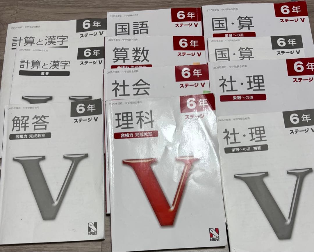 日能研　6年生　テキスト