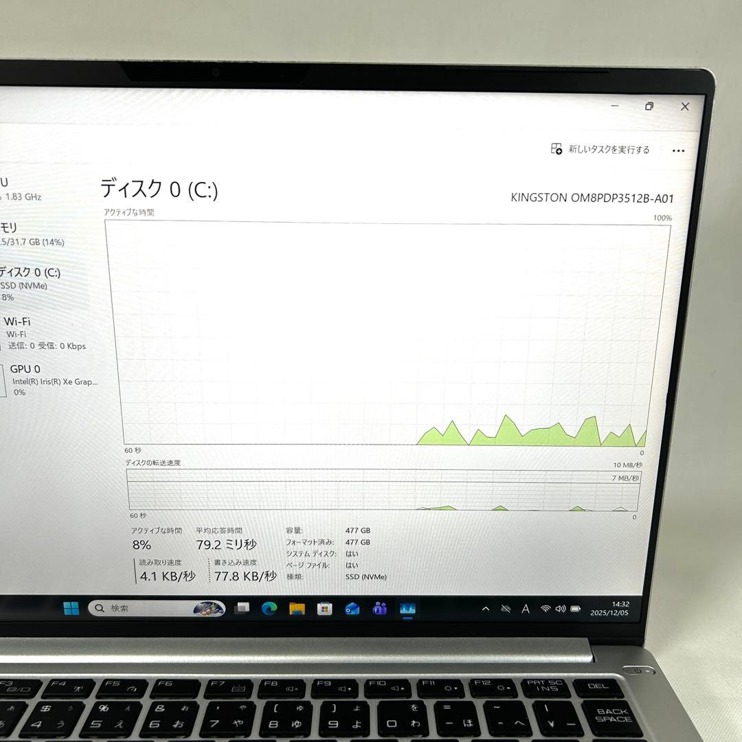 マウスコンピューター DAIV 4P i7 32GB 512GB バッテリー良好