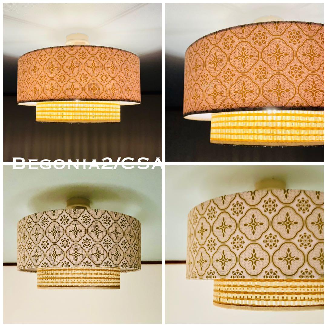 天井照明 Begonia2/CSA シーリングライト E26 LED レトロ北欧