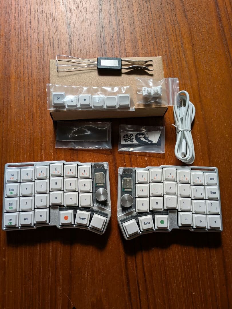 Jezail Funder Cornix LP 分割キーボード シルバー