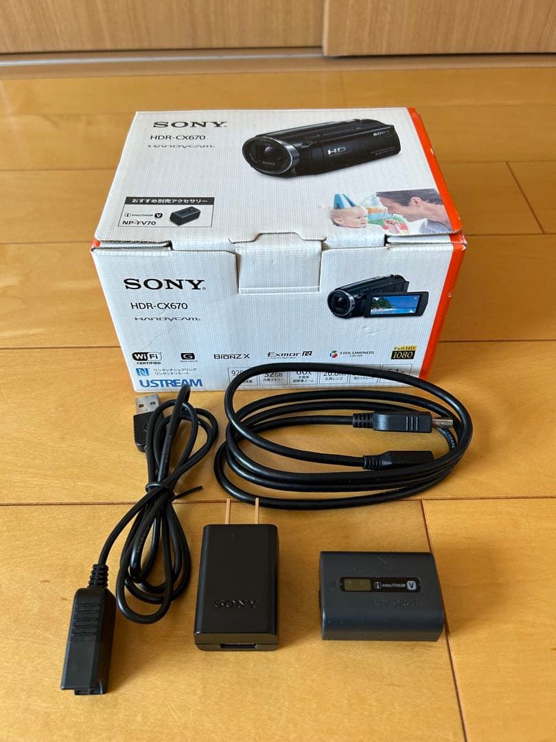 ⚠️ジャンク品 手ブレ補正エラー⚠️SONY ビデオカメラHDR-CX670