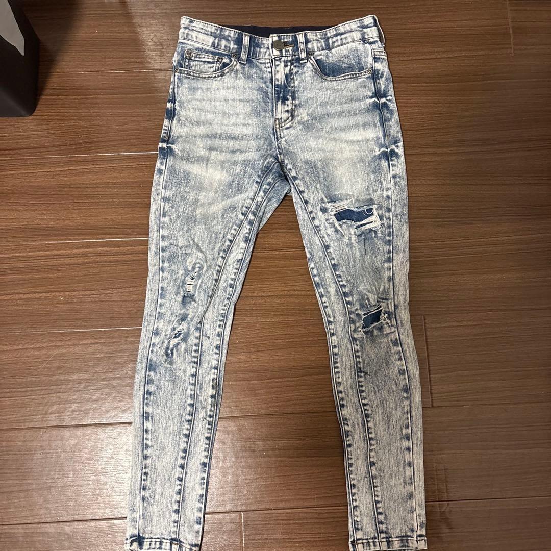 REGT ダメージ加工 スキニーデニムパンツ