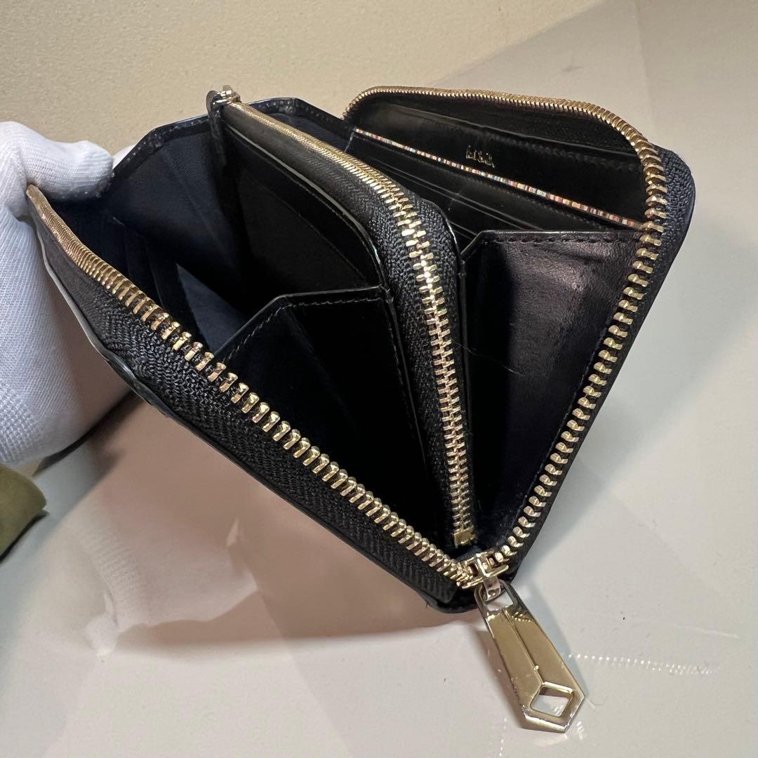 ポールスミス 長財布 ラウンドファスナー ラビット ブラック PSQ166