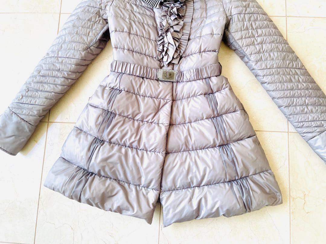 エルマンノシェルビーノ　ビジュ　フリル　ダウンジャケット 訳あり