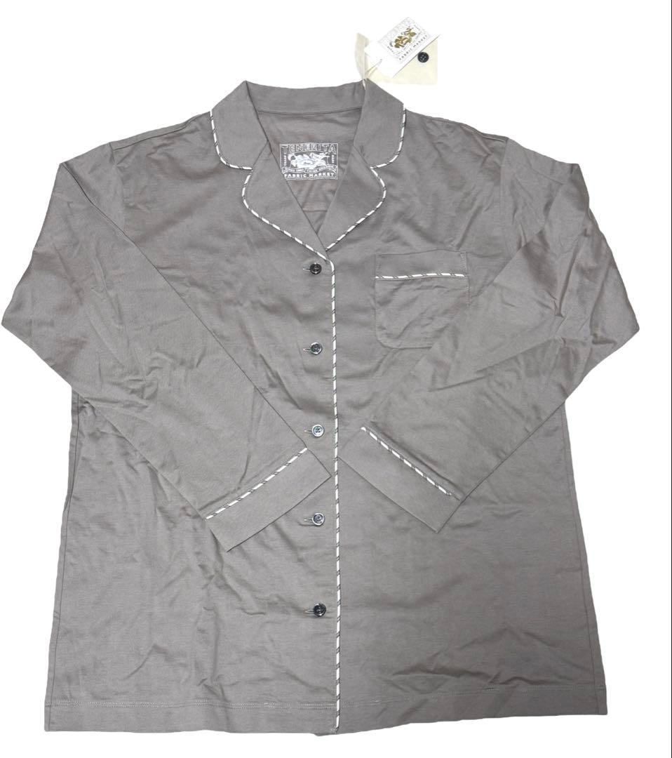 【新品未使用】テネリータ　80/2 プレーンジャージレディースパジャマ　グレー