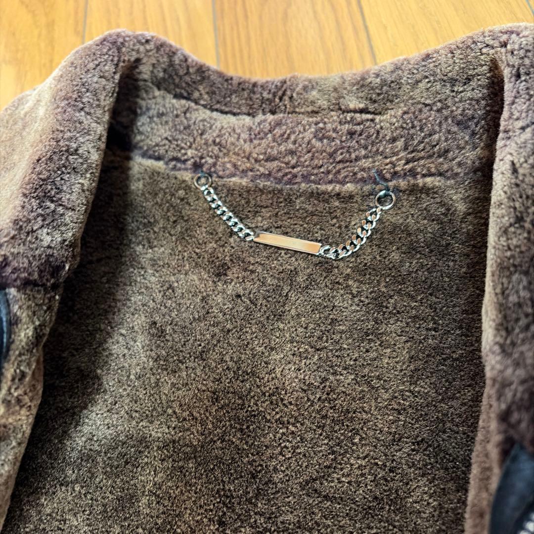 【値下げ】エルメネジルドゼニアのムートンコート　ブラック　イタリア製