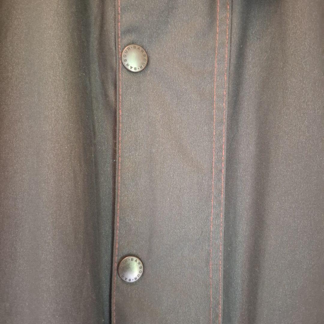 バブアーボーダーネイビーブラウンステッチ稀少!ほぼ新品　00,s 36