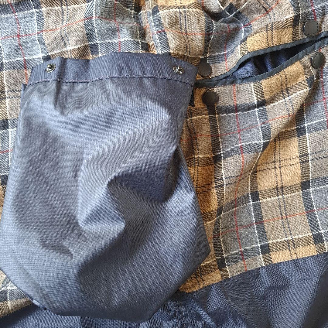 バブアーボーダーネイビーブラウンステッチ稀少!ほぼ新品　00,s 36