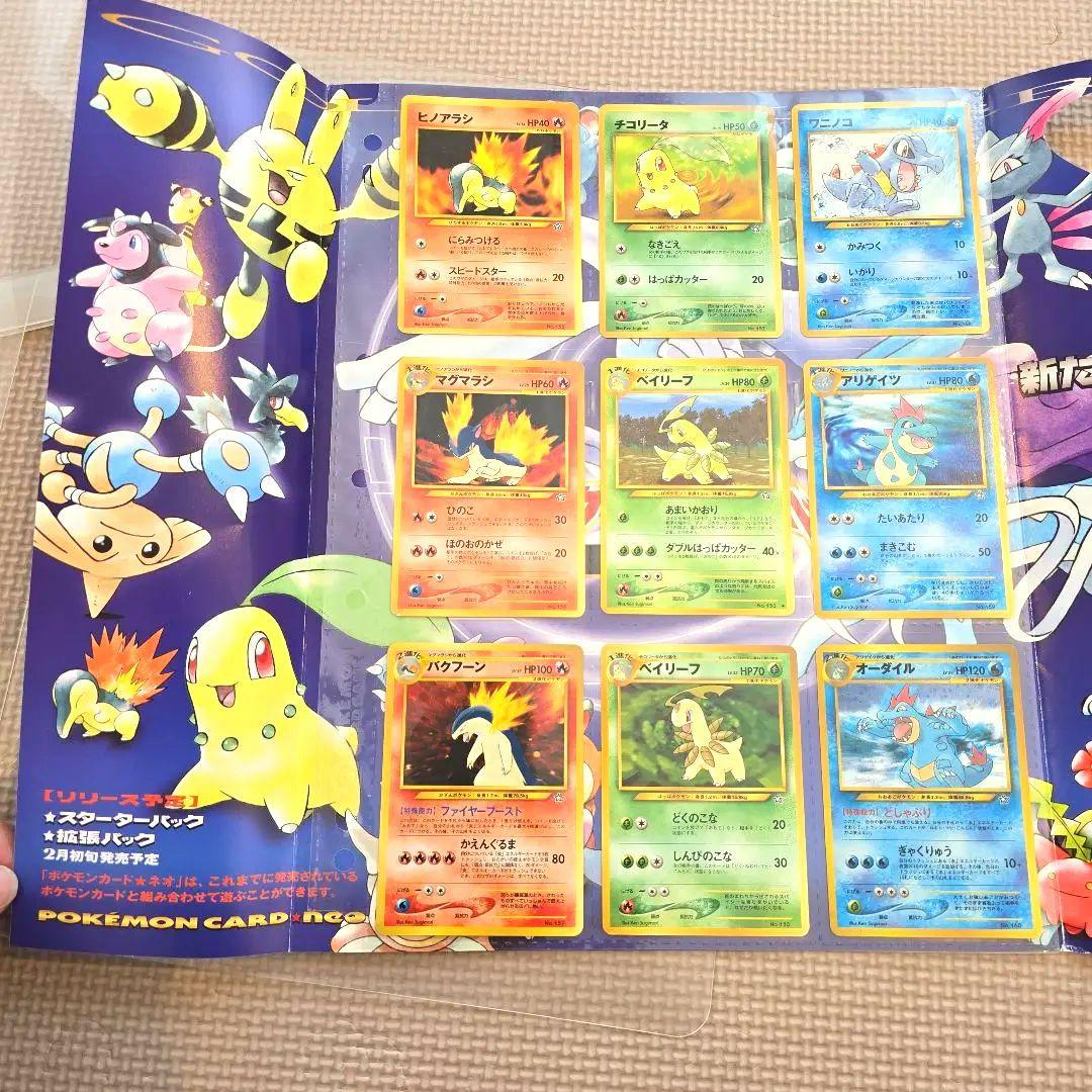 旧ポケカ　金銀シリーズ御三家♡ファイル付