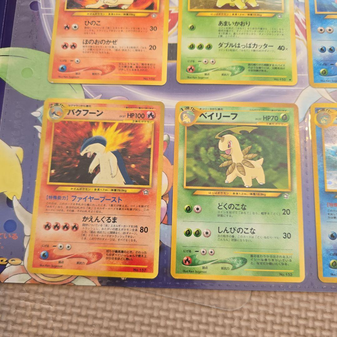 旧ポケカ　金銀シリーズ御三家♡ファイル付