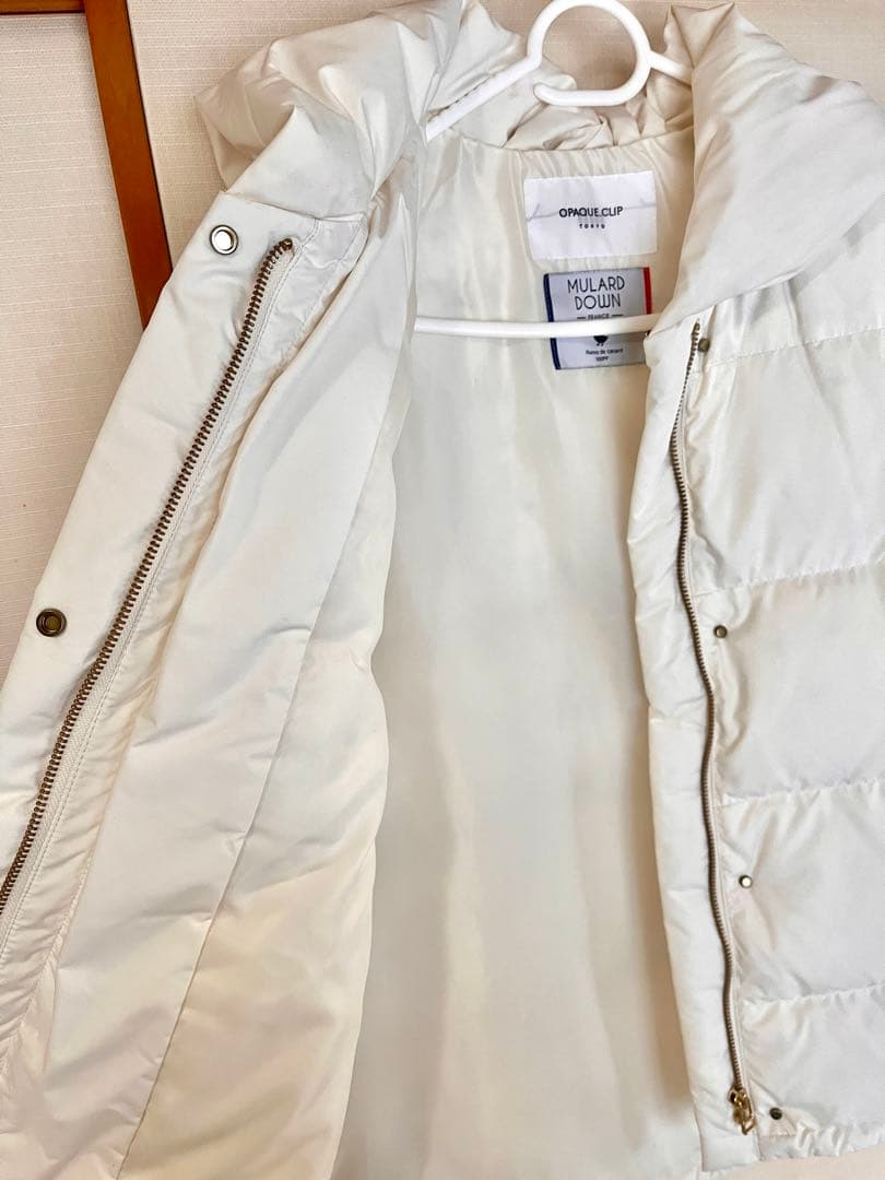 OPAQUE.CLIP ホワイトダウンジャケット Mサイズ