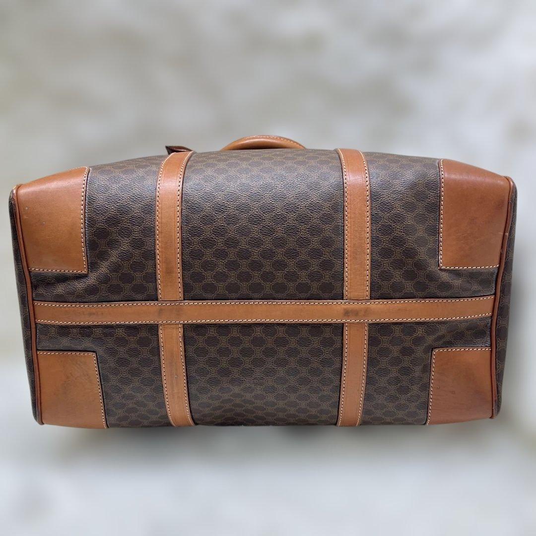 美品 CELINE セリーヌ ボストン マカダム トリオンフ PVC レザー